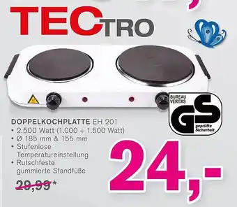 KODi Tectro Doppelkochplatte Eh 201 Angebot