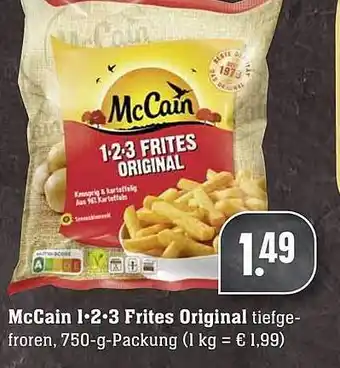 Scheck-in-Center Mccain 1-2-3 Frites Original 750g Angebot