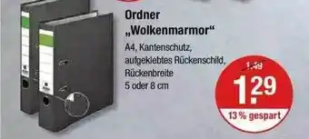 V Markt Ordner „wolkenmarmor“ Angebot