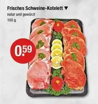 V Markt Frisches Schweine-kotelett Angebot