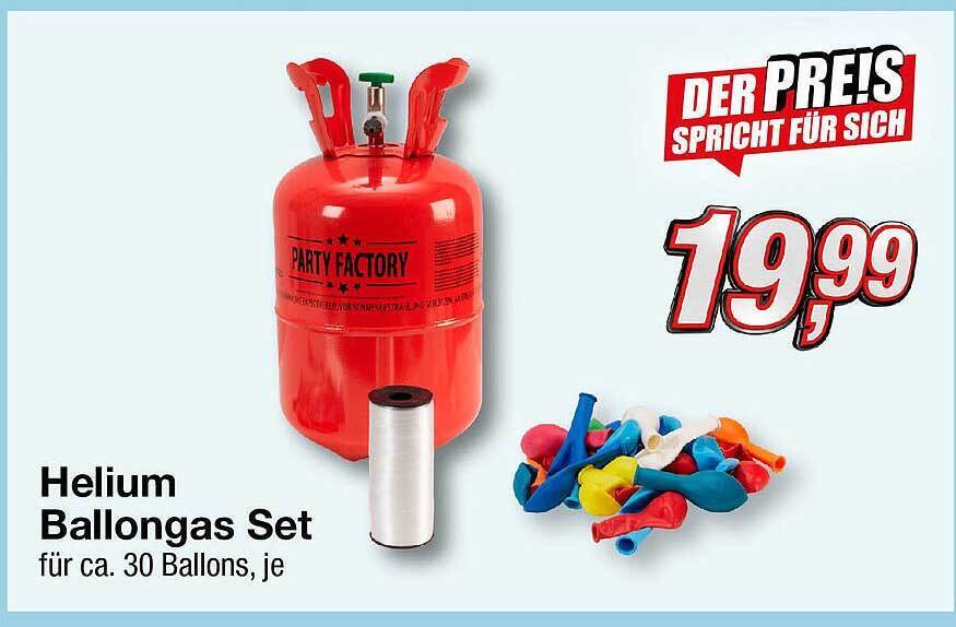 Helium Ballongas Set Angebot bei KiK