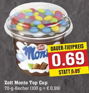 E-Center Zott Monte Top Cup 70g Angebot