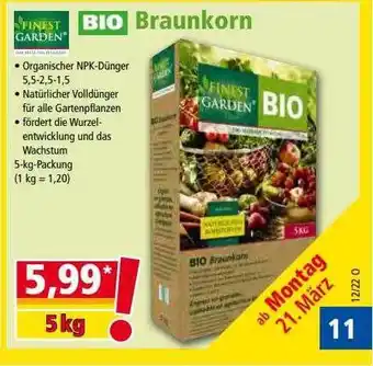 Norma Bio Braunkorn Angebot