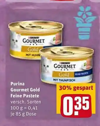 REWE Purina Gourmet Gold Feine Pastete Angebot