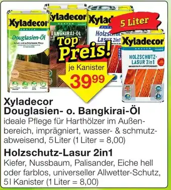 Jawoll Xyladecor Douglasien o. Bangkirai öl 5 Liter Angebot