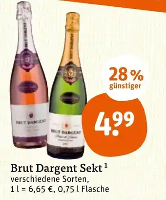 tegut Brut Dargent Sekt 0,75L Flasche Angebot