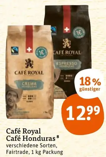 tegut Café Royal Honduras 1kg Packung Angebot