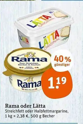 tegut Rama Oder Lätta Angebot