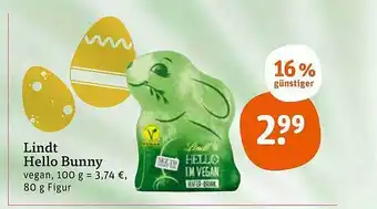 tegut Lindt Hello Bunny Vegan Angebot