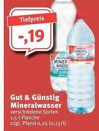 Feneberg Gut & Günstig Mineralwasser Angebot