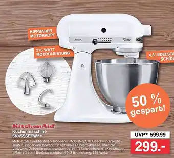 Famila Nord West Kitchenaid Küchenmaschine 5k45ssefw Angebot