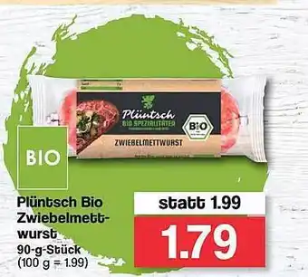 Famila Nord West Plüntsch Bio Zwiebelmett-wurst Angebot