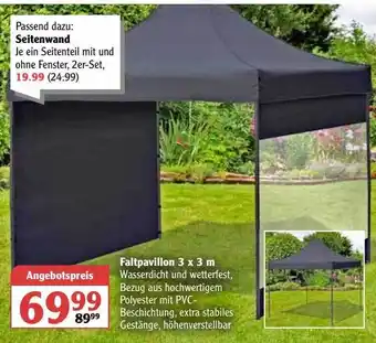 Globus Faltpavillon 3 X 3 M Angebot