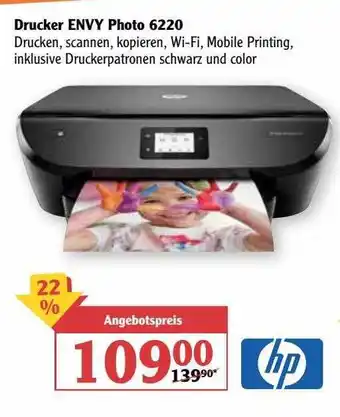 Globus Drucker Envy Photo 6220 Hp Angebot