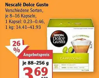 Globus Nescafé Dolce Gusto Verschiedene Sorten Angebot