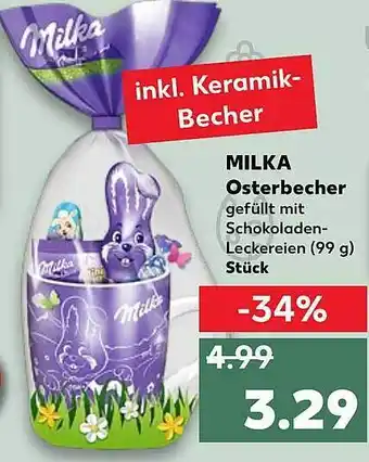 Kaufland Milka Osterbecher Angebot