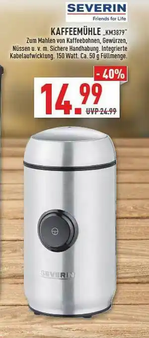 Marktkauf Severin Kaffeemühle „km3879” Angebot