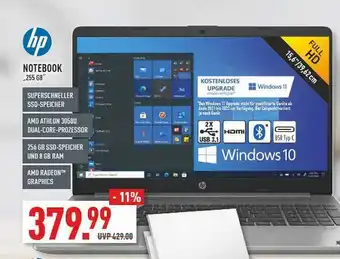 Marktkauf Hp Notebook „255 G8” Angebot