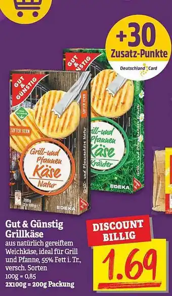 NP Discount Gut & Günstig Grillkäse Angebot