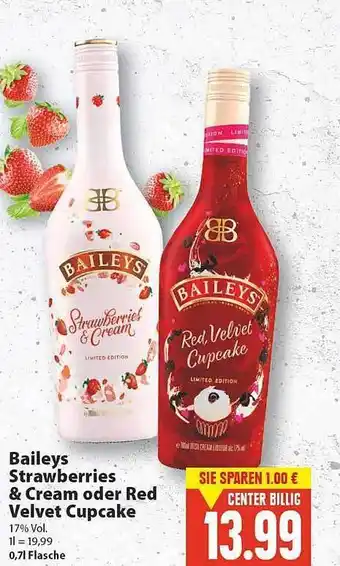 E-Center Baileys Strawberries & Cream Oder Red Velvet Cupcake Angebot