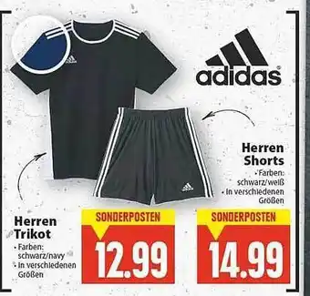 E-Center Adidas Herren Trikot, Herren Shorts Angebot