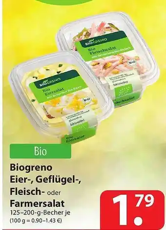 Famila Nord Ost Biogreno Eier- Geflügel- Fleisch- Oder Farmersalat Angebot