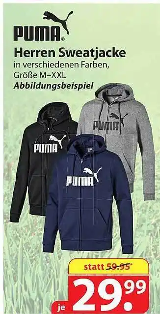 Famila Nord Ost Puma Herrean Sweatjacke Angebot