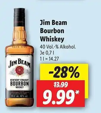 Lidl Jim Beam Bourbon Whiskey Angebot