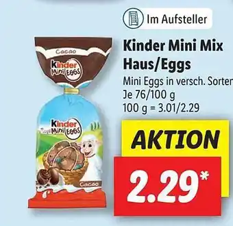 Lidl Kinder Mini Mix Haus Eggs Angebot