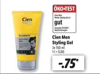 Lidl Cien Men Styling Gel Angebot