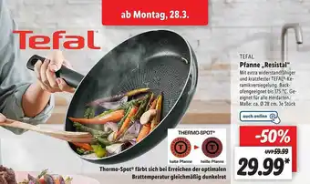 Lidl Tefal Pfanne „resistal” Angebot