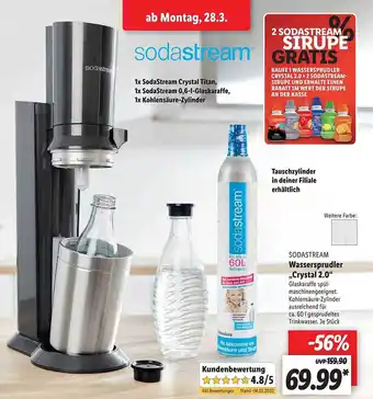 Lidl Sodastream Wassersprudler „crystal 2.0” Angebot