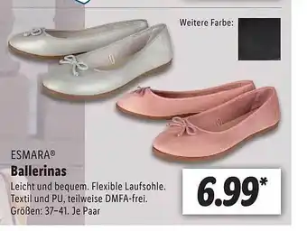 Lidl Esmara Ballerinas Angebot