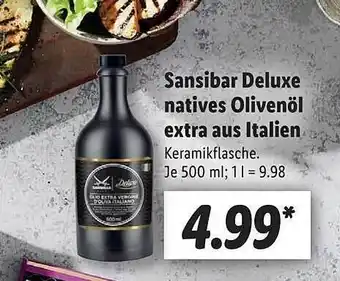 Lidl Sansibar Deluxe Natives Olivenöl Extra Aus Italien Angebot