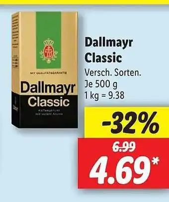 Lidl Dallmayr Classic Angebot