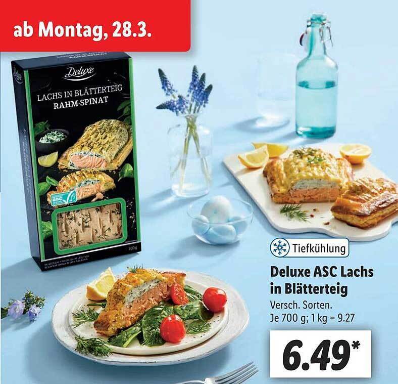 Deluxe Asc Lachs In Blätterteig Angebot bei Lidl
