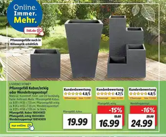 Lidl Livarno Home Pflanzgefäß Kubus Eckig Oder Wendeltreppentopf Angebot