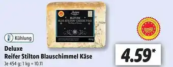 Lidl Deluxe Reifer Stilton Blauschimmel Käse Angebot