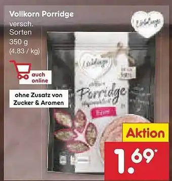 Netto Marken-Discount Vollkorn Porridge Angebot