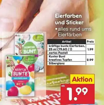 Netto Marken-Discount Eierfarben Und Sticker Angebot