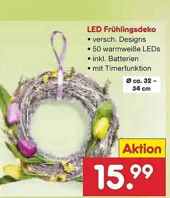 Netto Marken-Discount Led Frühlingsdeko Angebot