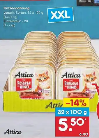 Netto Marken-Discount Katzennahrung Attica Angebot