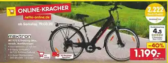 Netto Marken-Discount Maxtron Mt 11-12 E-trekking-bike Angebot