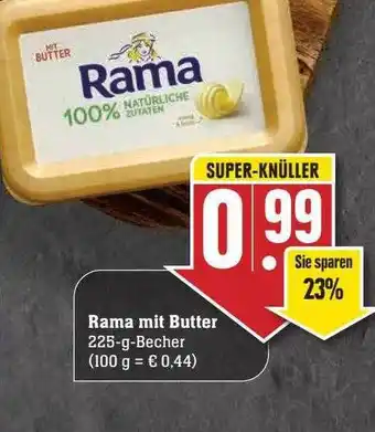 Scheck-in-Center Rama Mit Butter Angebot