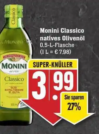 Scheck-in-Center Monini Classico Natives Olivenöl Angebot