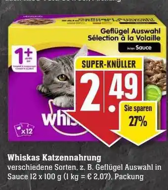 Scheck-in-Center Whiskas Katzennahrung Angebot