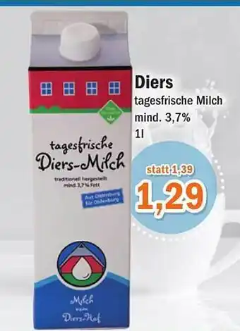 Aktiv Irma Diers Tagesfrische Milch Angebot