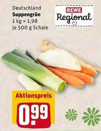 REWE Kaufpark Deutschland Suppengrün Angebot