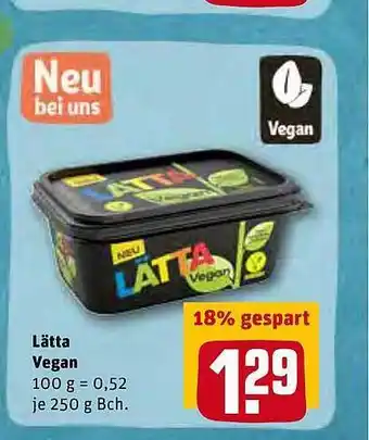 REWE Kaufpark Lätta Vegan Angebot