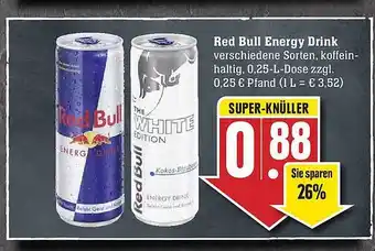 Edeka Red Bull Energy Drink Verschiedene Sorten Angebot